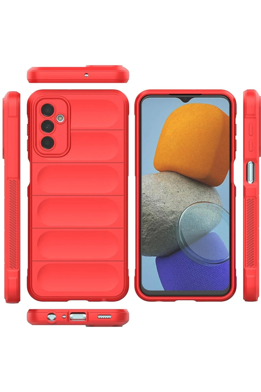 Mey İthalat® Samsung Galaxy M23 Kılıf Optimum Silikon - Kırmızı