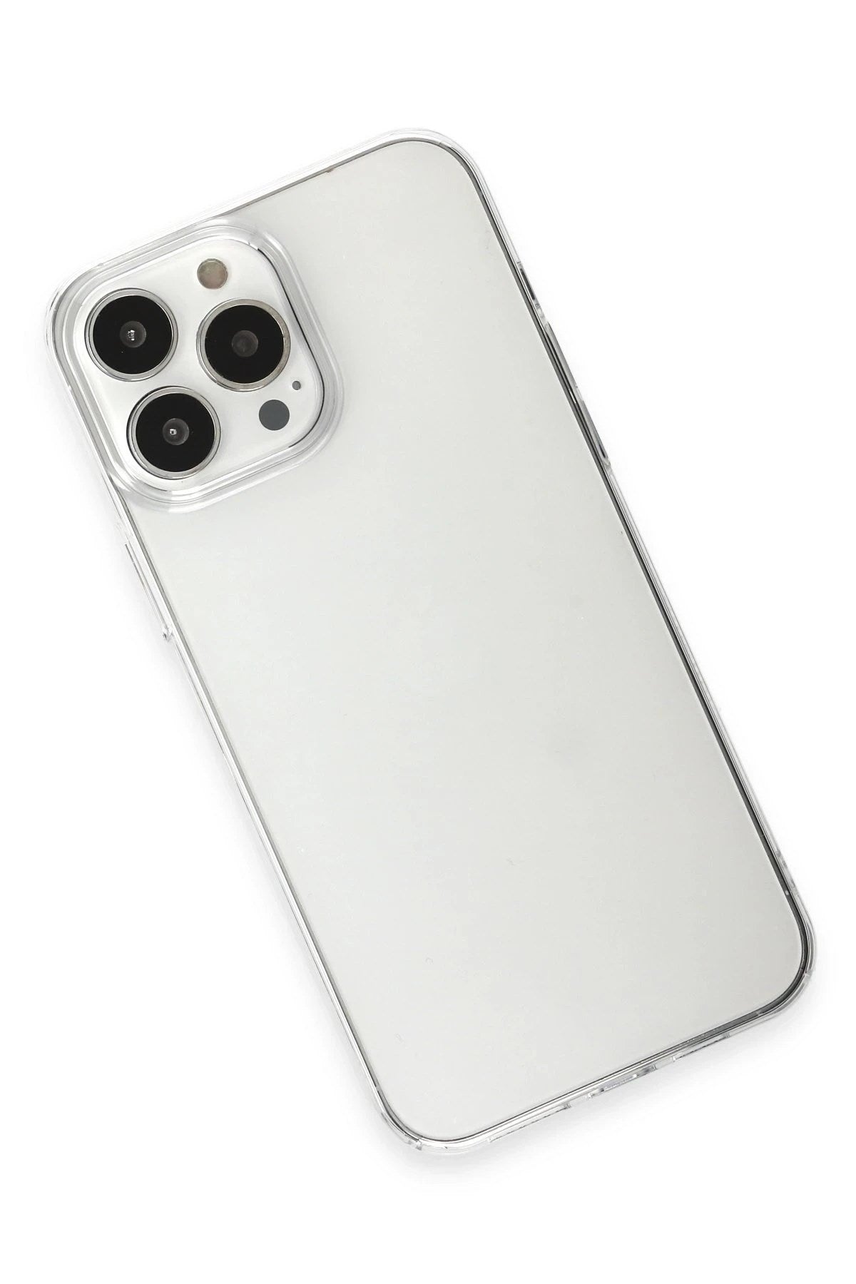 Mey İthalat® iPhone 15 Pro Max Kılıf Pc Sert Şeffaf Kapak - Şeffaf