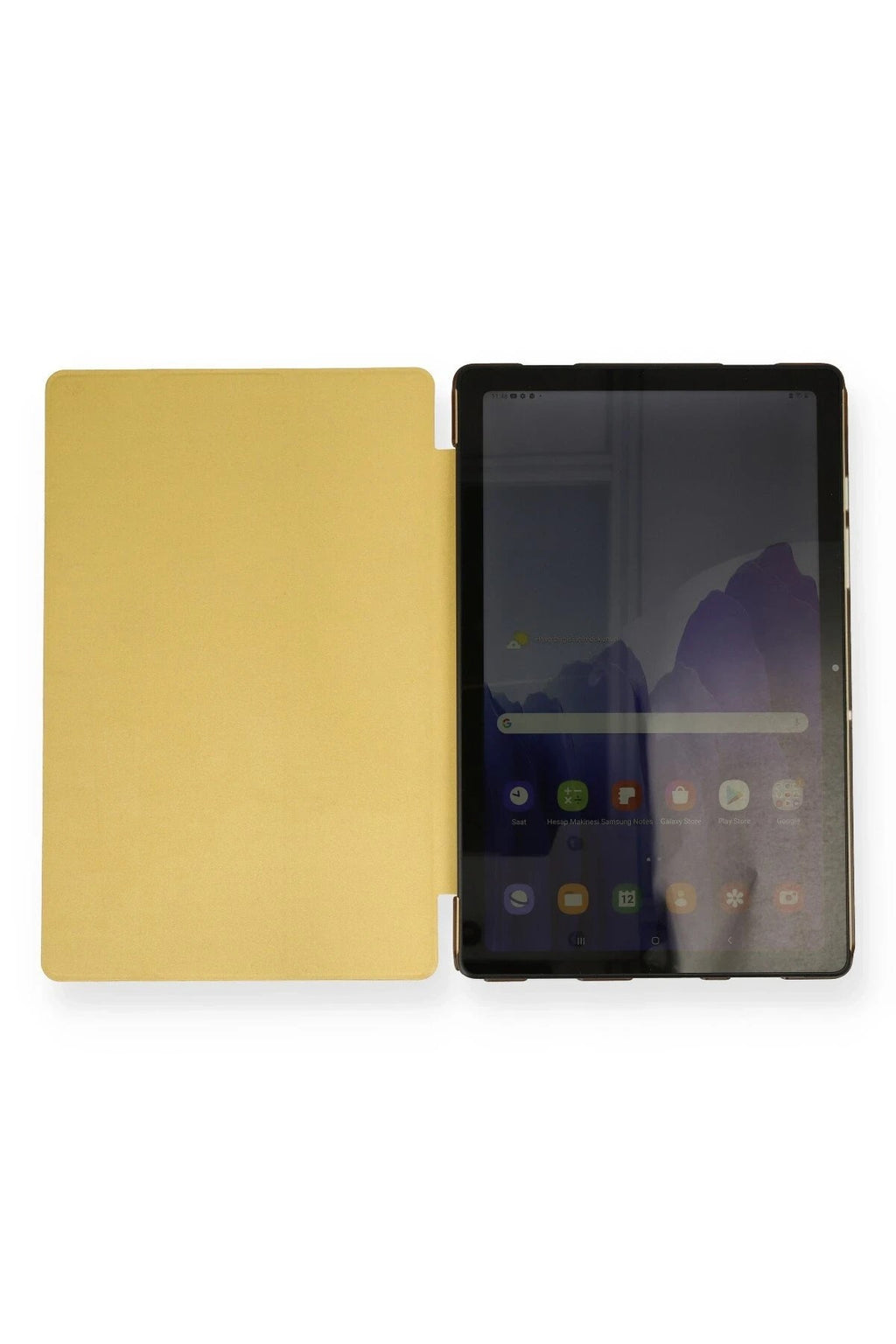 Mey İthalat® Samsung Galaxy X200 Tab A8 10.5 Kılıf Tablet Smart Kılıf - Gold