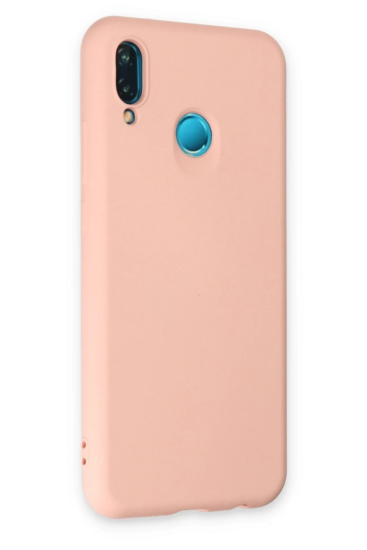 Mey İthalat® Huawei P20 Lite Kılıf Nano içi Kadife Silikon - Pudra
