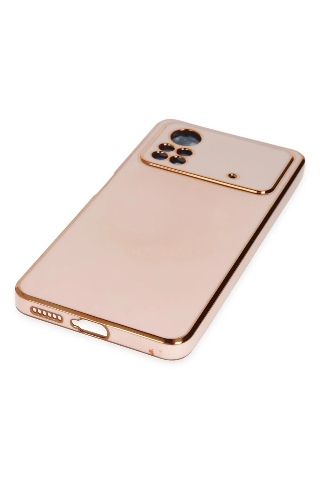 Mey İthalat® Poco X4 Pro 5G Kılıf Volet Silikon - Pembe