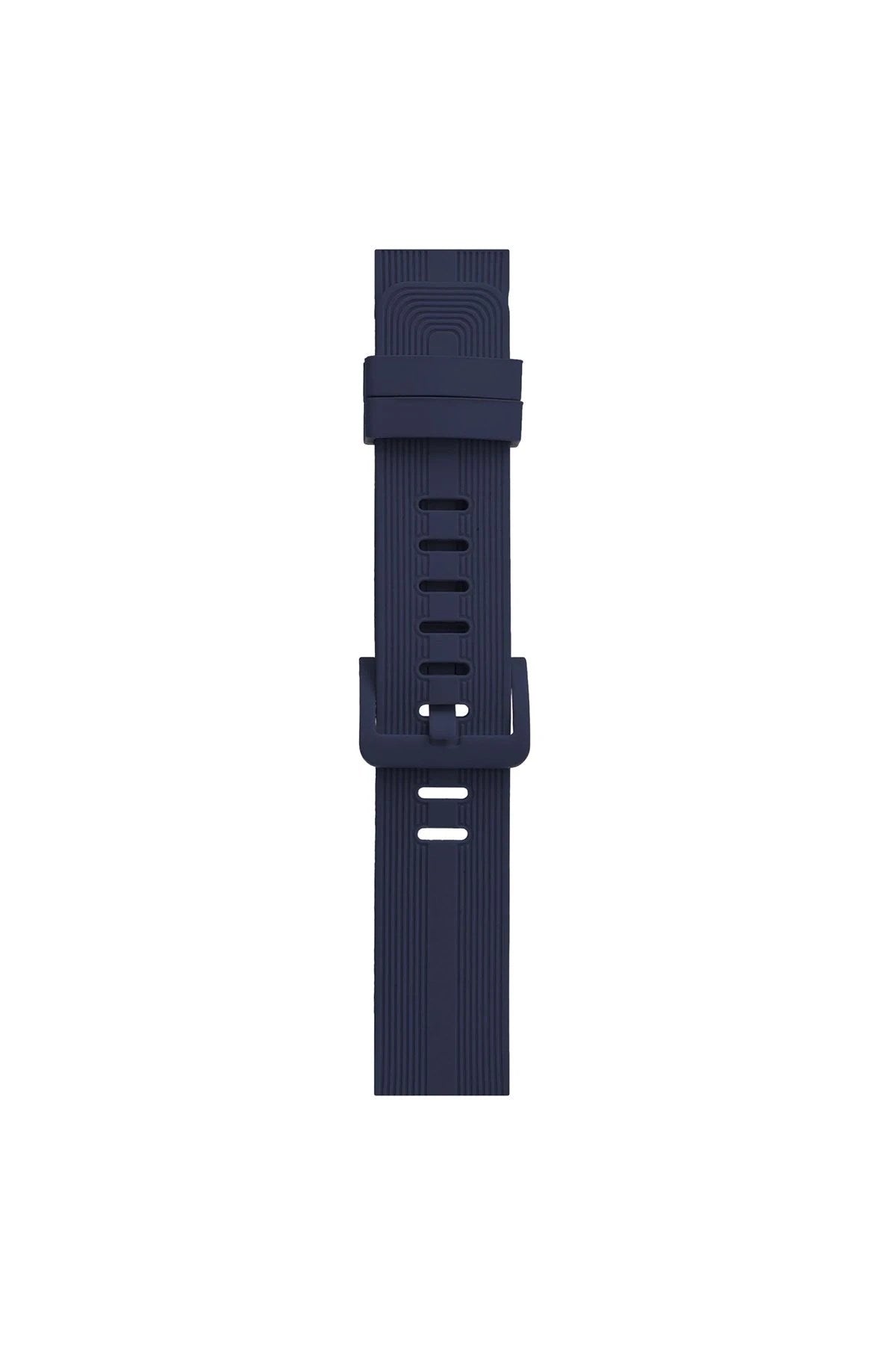 Mey İthalat® Watch 38mm KR408 Çizgili Silikon Kordon - Lacivert