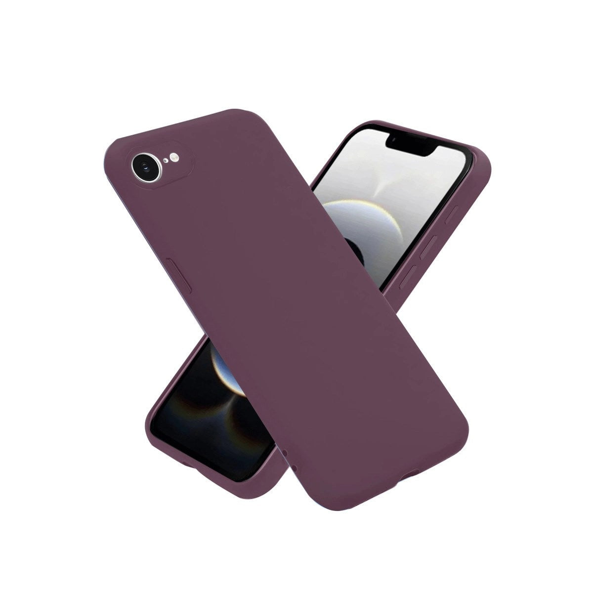 Mey İthalat® iPhone 16E Kılıf First Silikon - Mürdüm