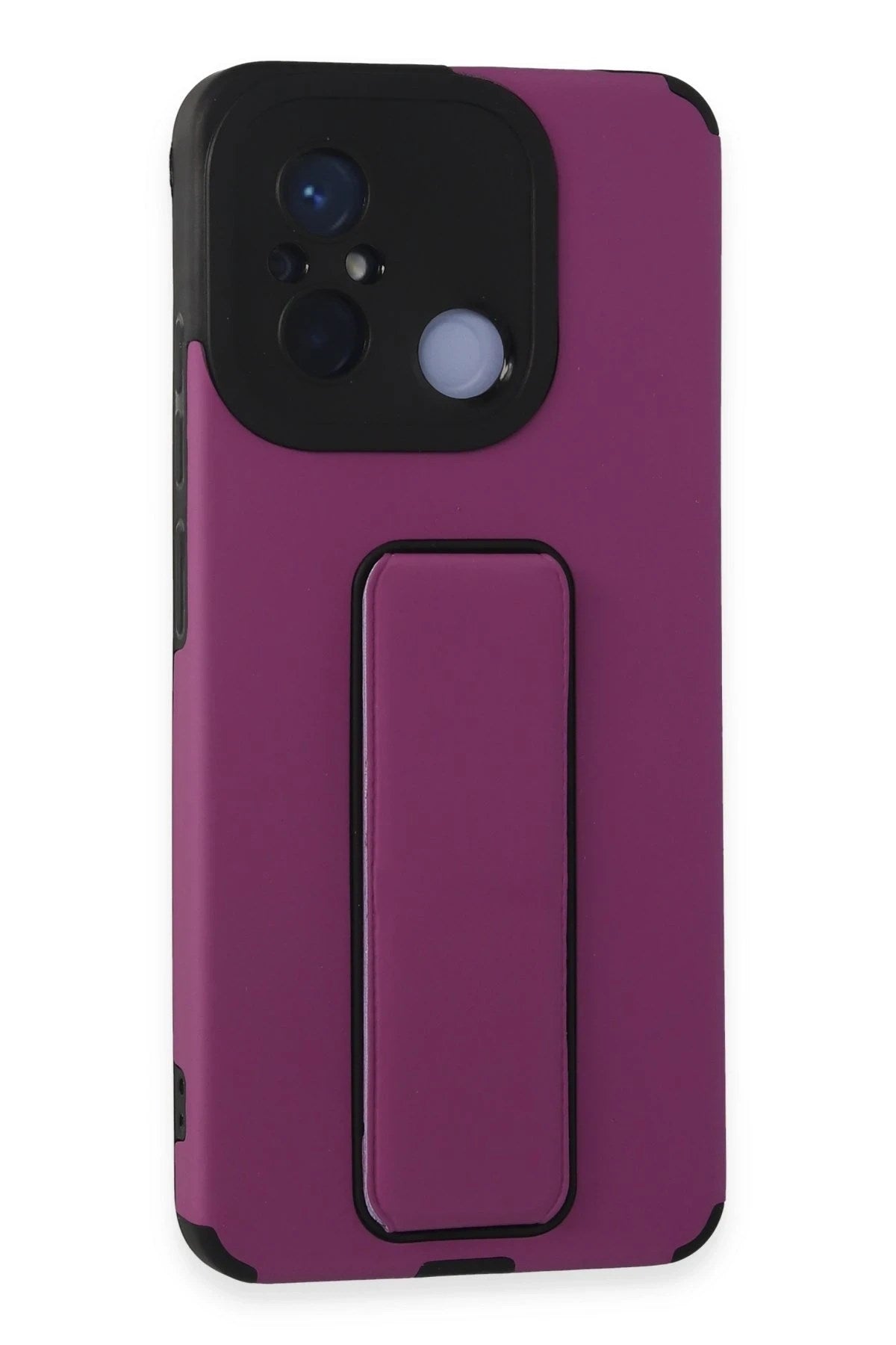Mey İthalat® Redmi 12C Kılıf Mega Standlı Silikon - Mor