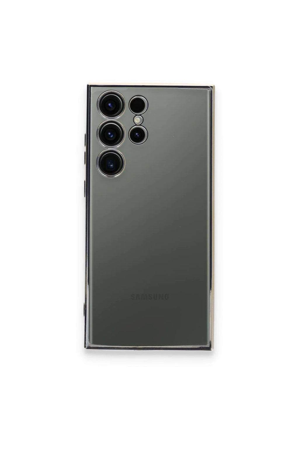 Mey İthalat® Samsung Galaxy S24 Ultra Kılıf Lensli Silikon - Gümüş