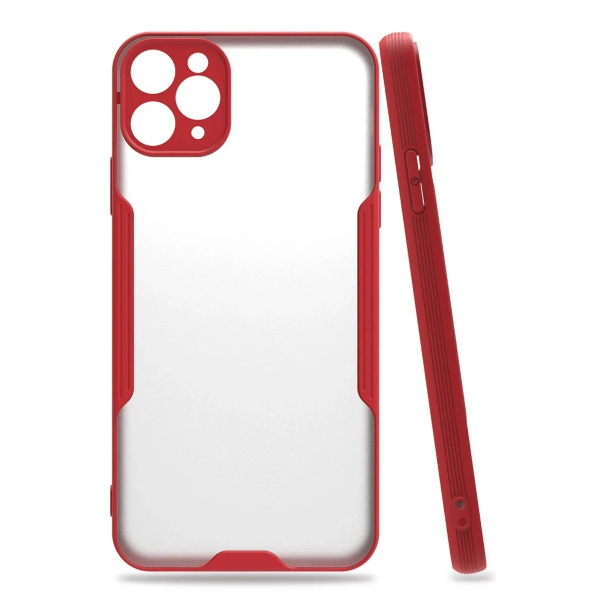 Mey İthalat® iPhone 11 Pro Kılıf Platin Silikon - Kırmızı