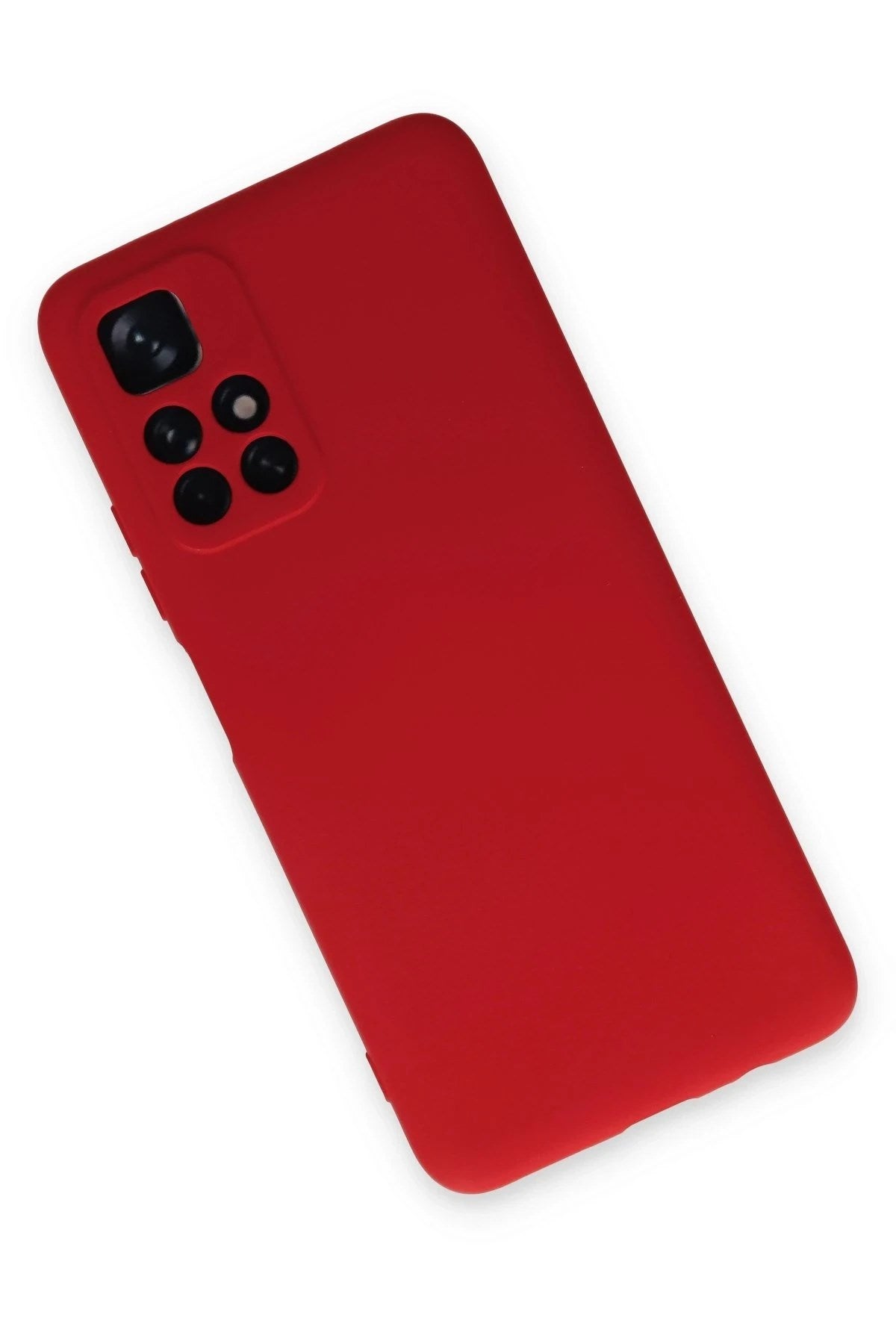 Mey İthalat® Redmi Note 11T Kılıf Nano içi Kadife Silikon - Kırmızı