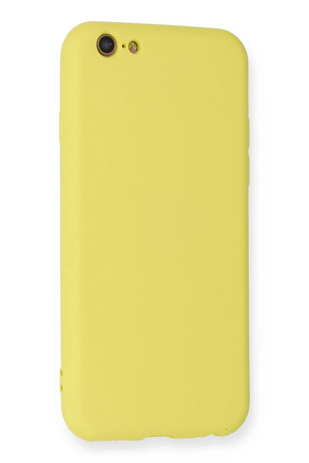 Mey İthalat® iPhone 6 Kılıf Nano içi Kadife Silikon - Sarı