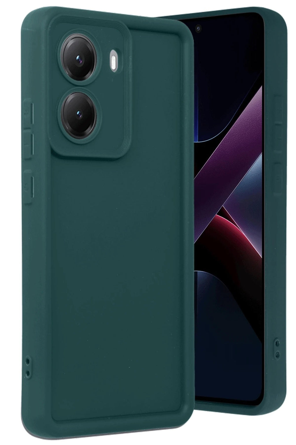 Mey İthalat® Poco X7 Pro Viera Silikon - Koyu Yeşil