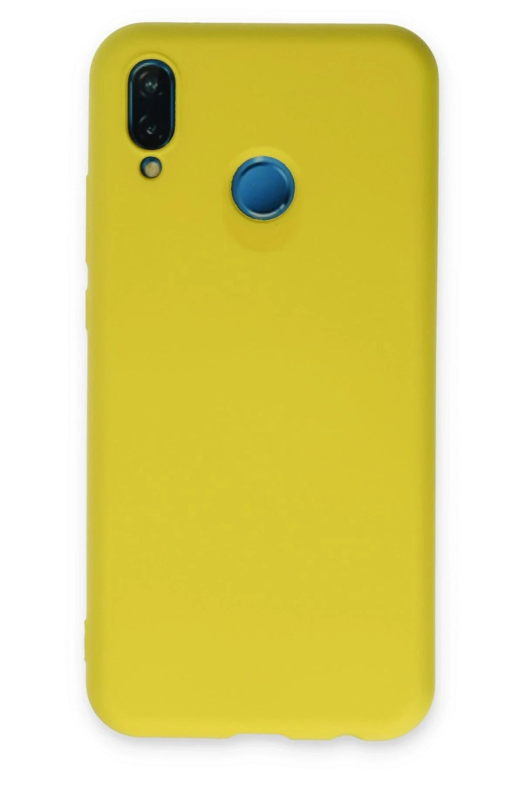 Mey İthalat® Huawei P20 Lite Kılıf Nano içi Kadife Silikon - Sarı
