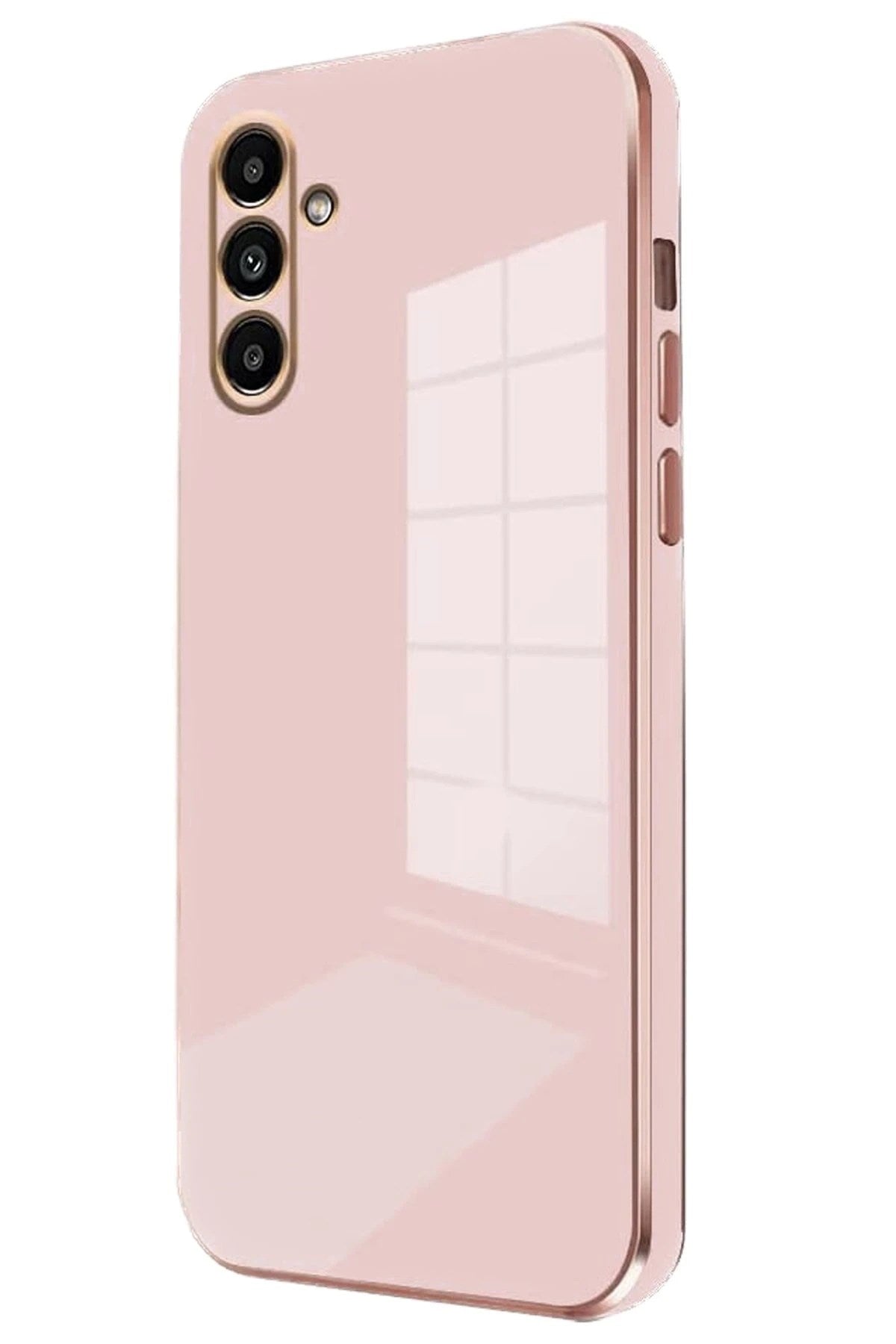 Mey İthalat® Samsung Galaxy A25 5G Kılıf Volet Silikon - Pembe