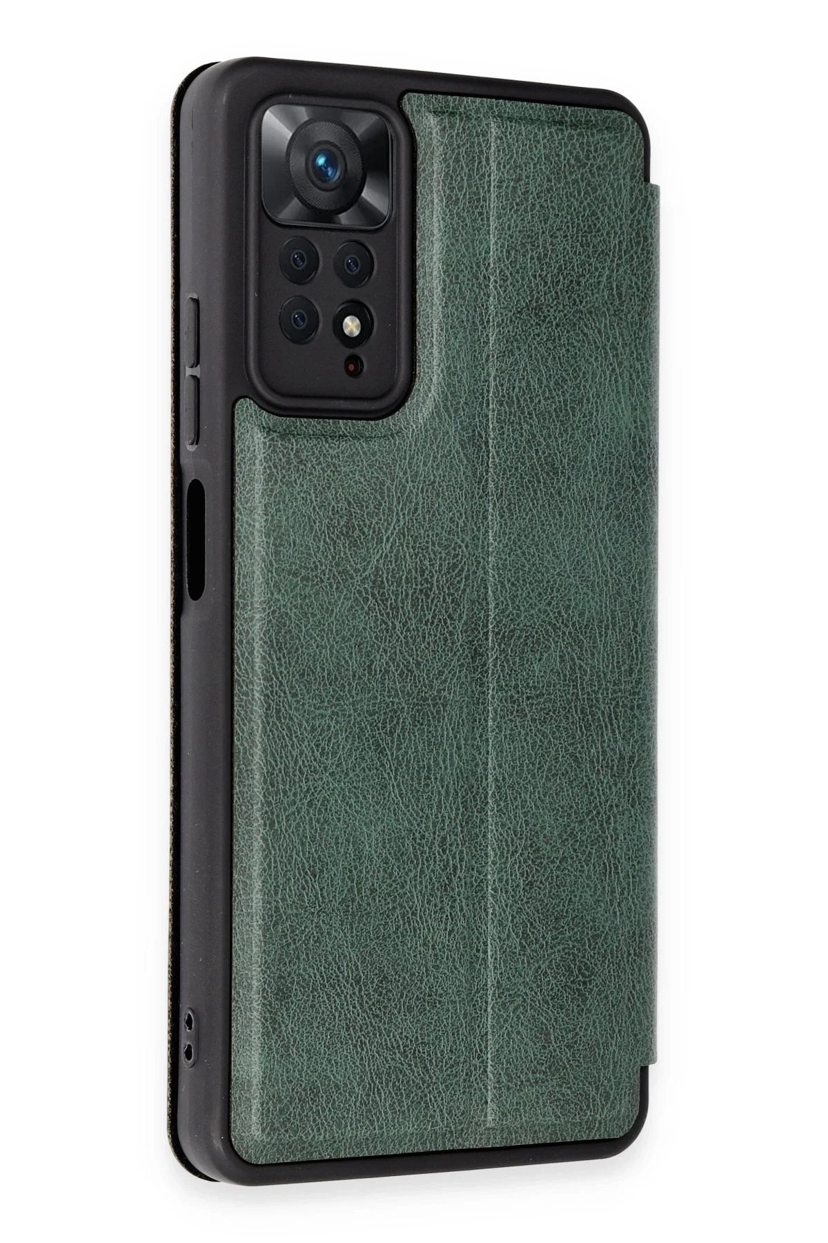 Mey İthalat® Redmi Note 12 Pro 4G Kılıf Flip Cover - Koyu Yeşil
