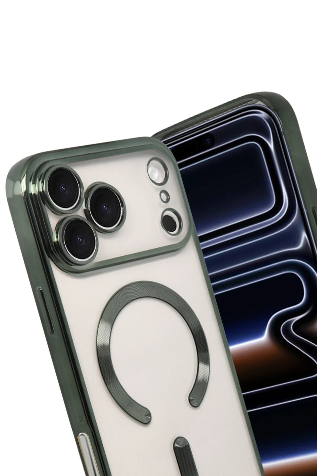 Mey İthalat® iPhone 17 Pro Kross Magneticsafe Kapak - Koyu Yeşil
