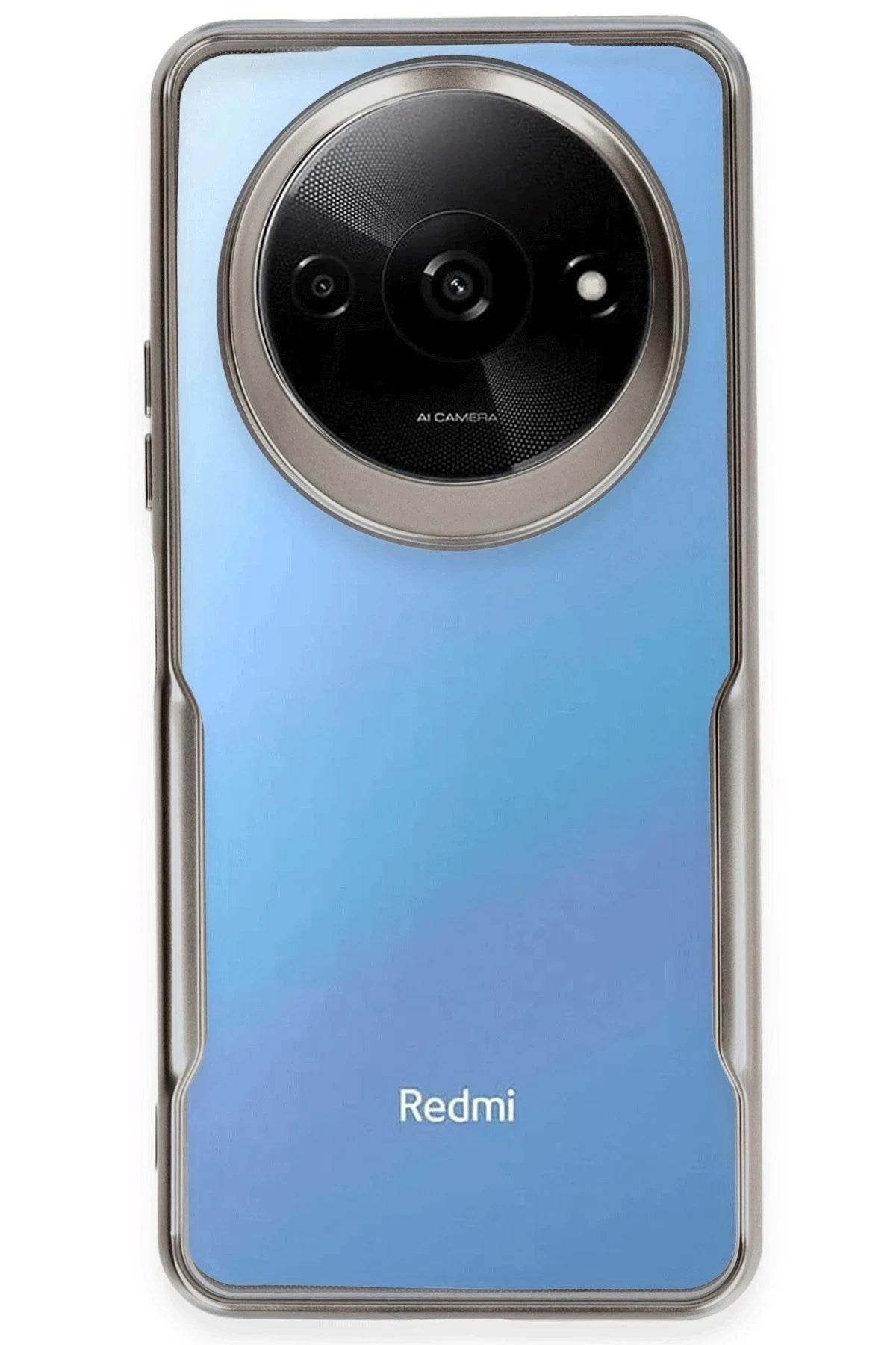 Mey İthalat® Redmi A3 4G Kılıf Boyi Silikon Kapak - Titan Gri