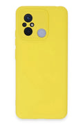 Mey İthalat® Redmi 12C Kılıf Nano içi Kadife Silikon - Sarı