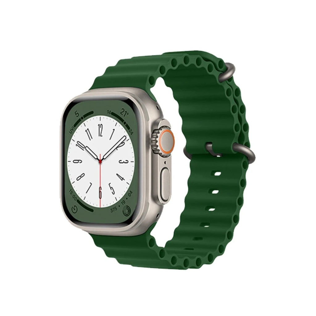 Mey İthalat® Watch 38mm Ocean Kordon - Koyu Yeşil