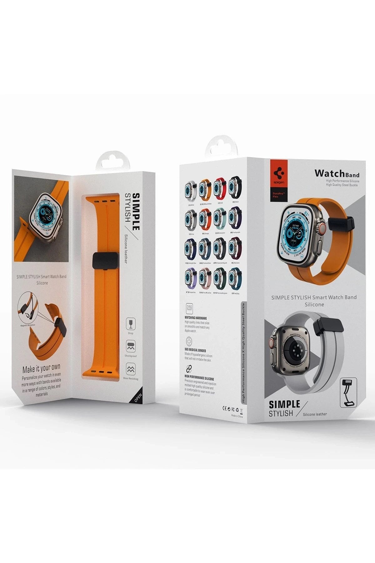 Mey İthalat® Watch 42mm KR412 Elegance Stylısh Kordon - Kırmızı