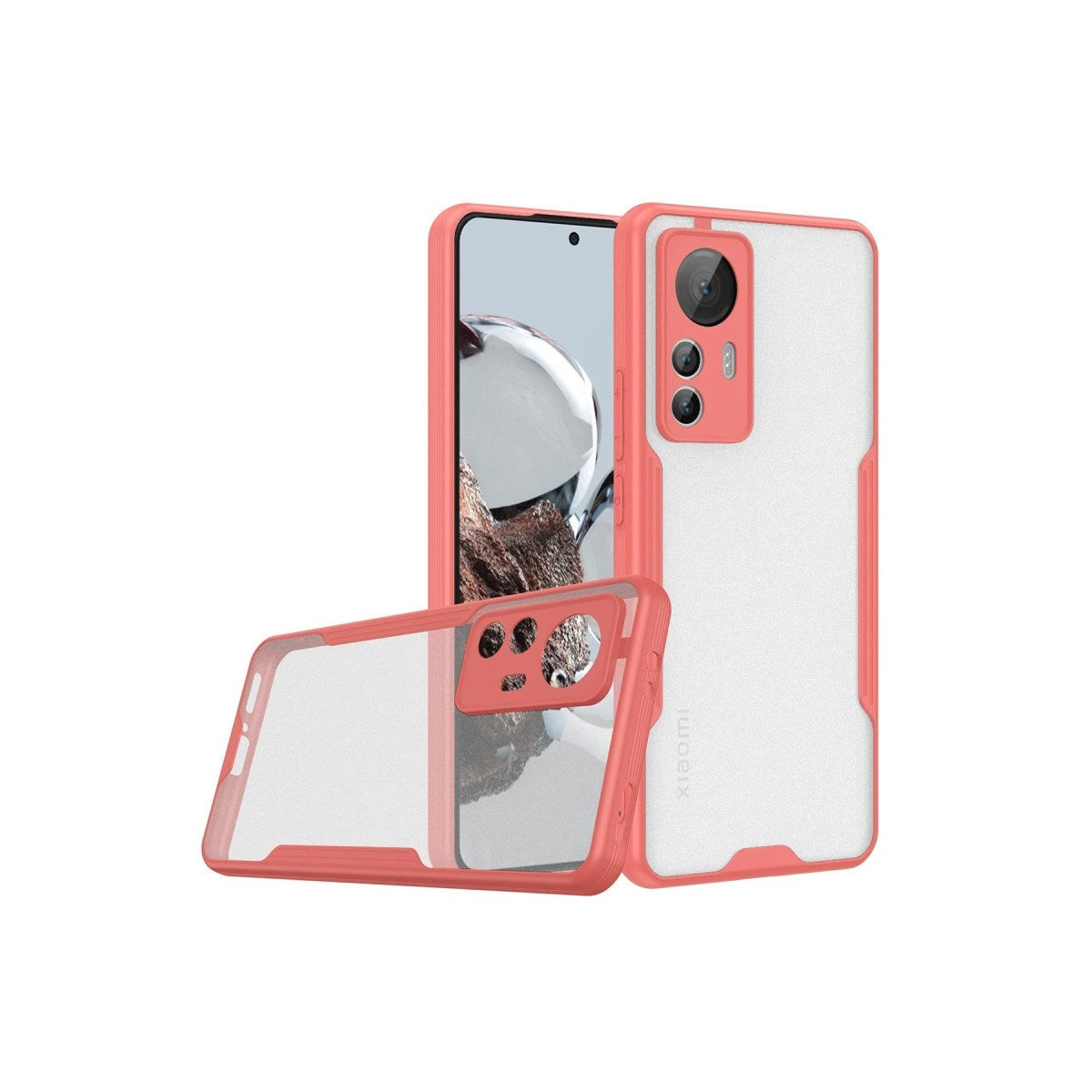 Mey İthalat® Mi 12T Kılıf Platin Silikon - Pembe