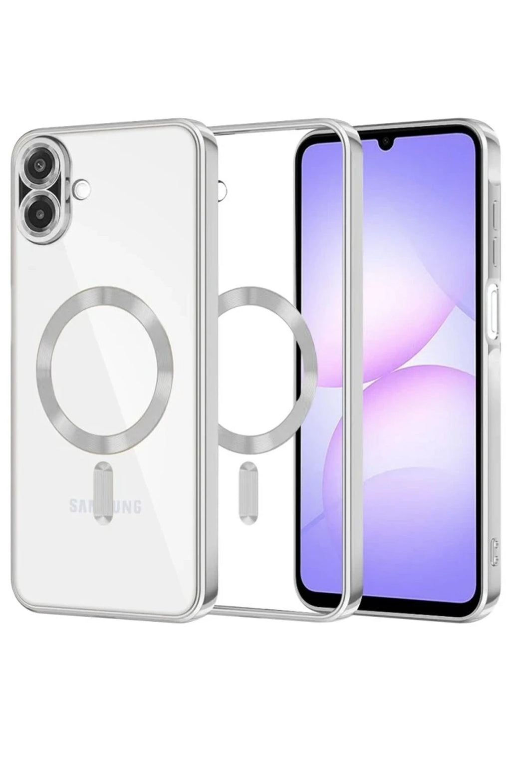 Mey İthalat® Samsung Galaxy A07 4G Kross Magneticsafe Kapak - Gümüş