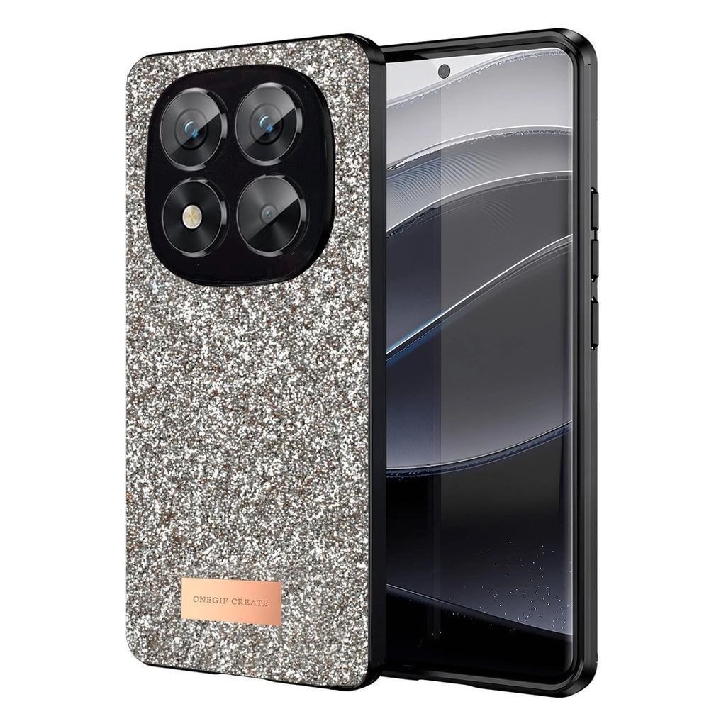 Mey İthalat® Redmi Note 14 Pro 5G Bright Simli Kapak - Gold