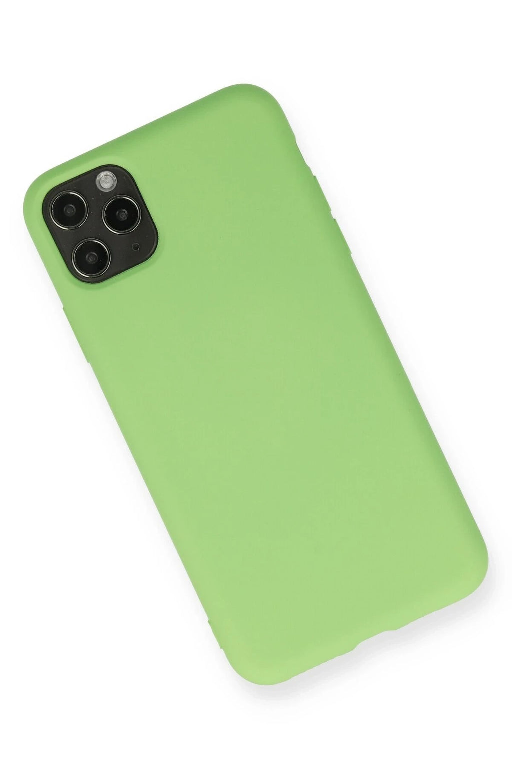 Mey İthalat® iPhone 11 Pro Max Kılıf Nano içi Kadife Silikon - Yeşil