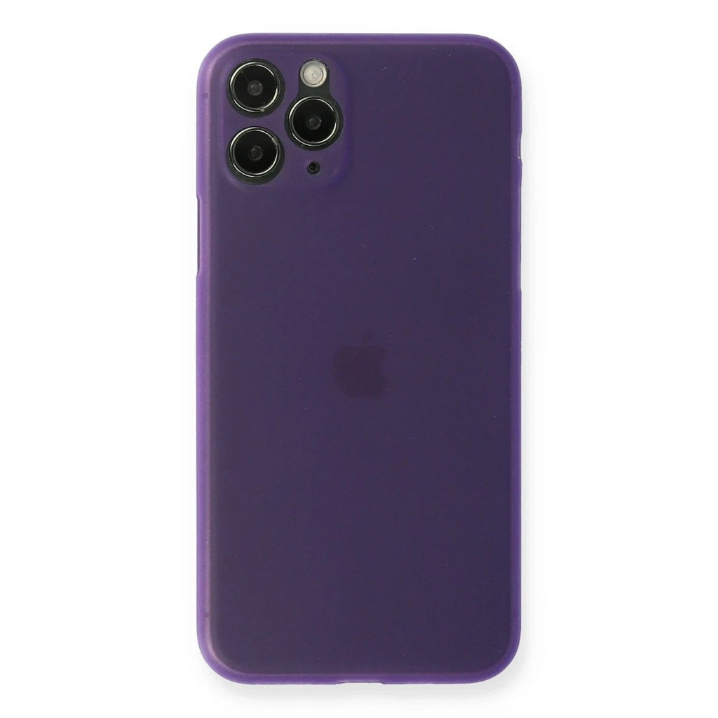Mey İthalat® iPhone 11 Pro Max Kılıf PP Ultra İnce Kapak - Mor