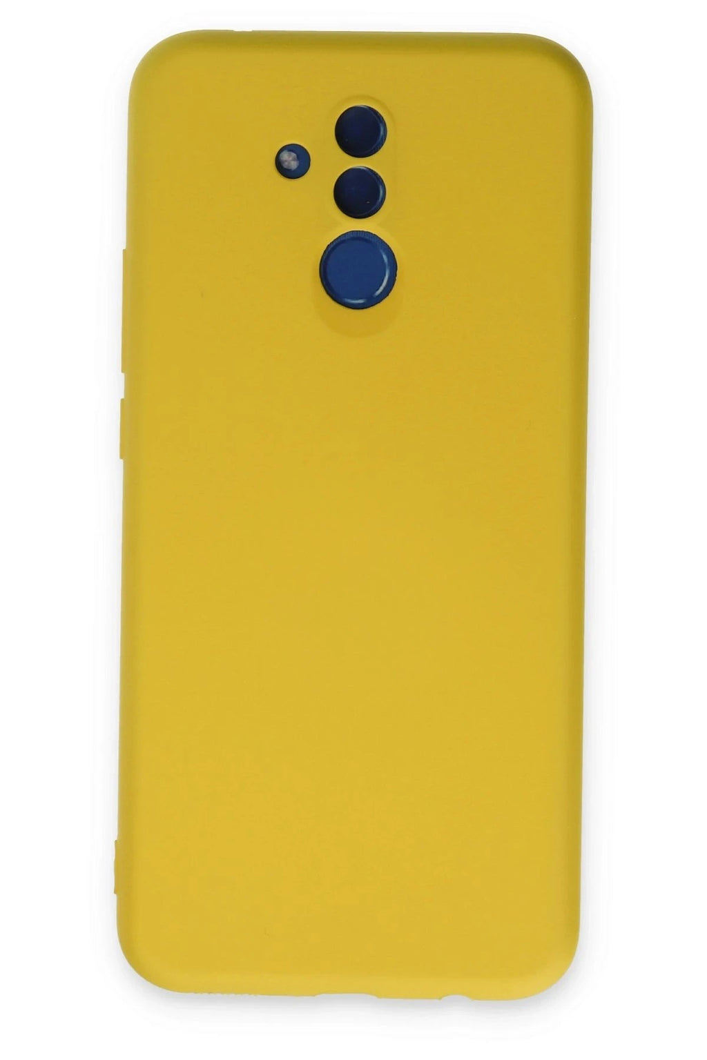 Mey İthalat® Huawei Mate 20 Lite Kılıf Nano içi Kadife Silikon - Sarı