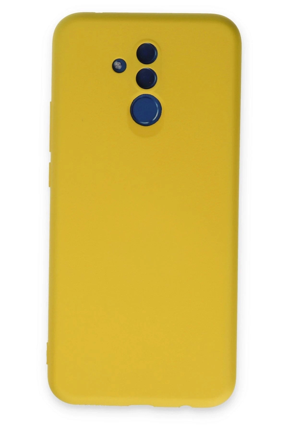 Mey İthalat® Huawei Mate 20 Lite Kılıf Nano içi Kadife Silikon - Sarı