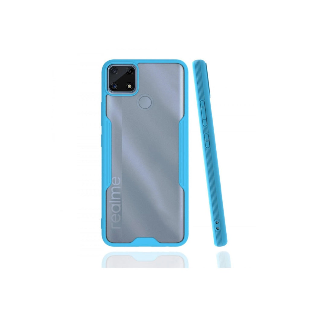 Mey İthalat® Realme C25 Kılıf Platin Silikon - Mavi