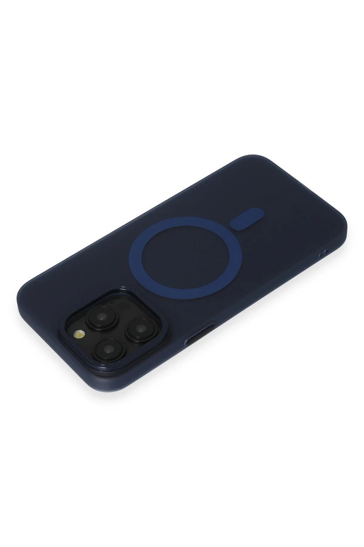Mey İthalat® iPhone 15 Pro Max Kılıf Lodos Magneticsafe Mat Kapak - Mavi