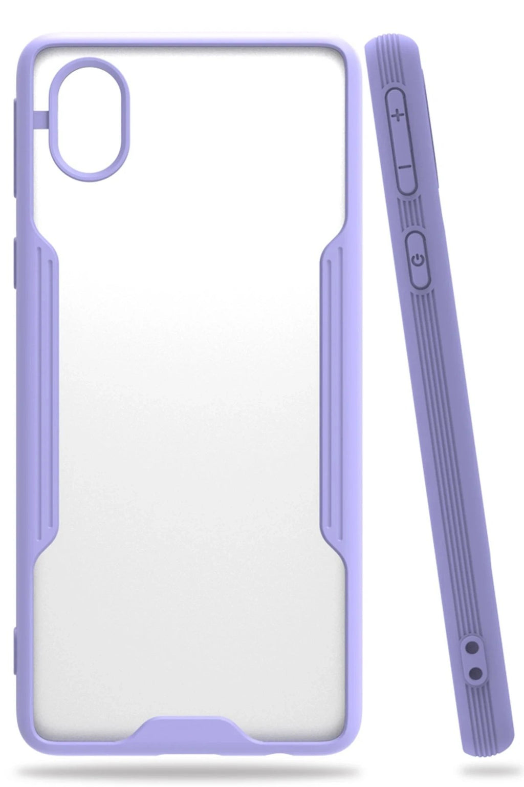 Mey İthalat® Samsung Galaxy A01 Core Kılıf Platin Silikon - Lila