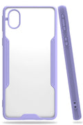 Mey İthalat® Samsung Galaxy A01 Core Kılıf Platin Silikon - Lila