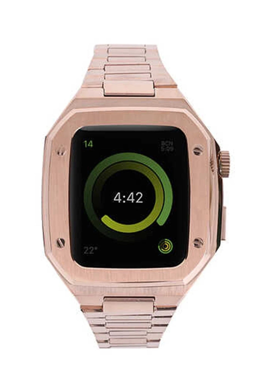 Mey İthalat® Watch 44mm Metal Petek Kasalı Kordon - Rose Gold