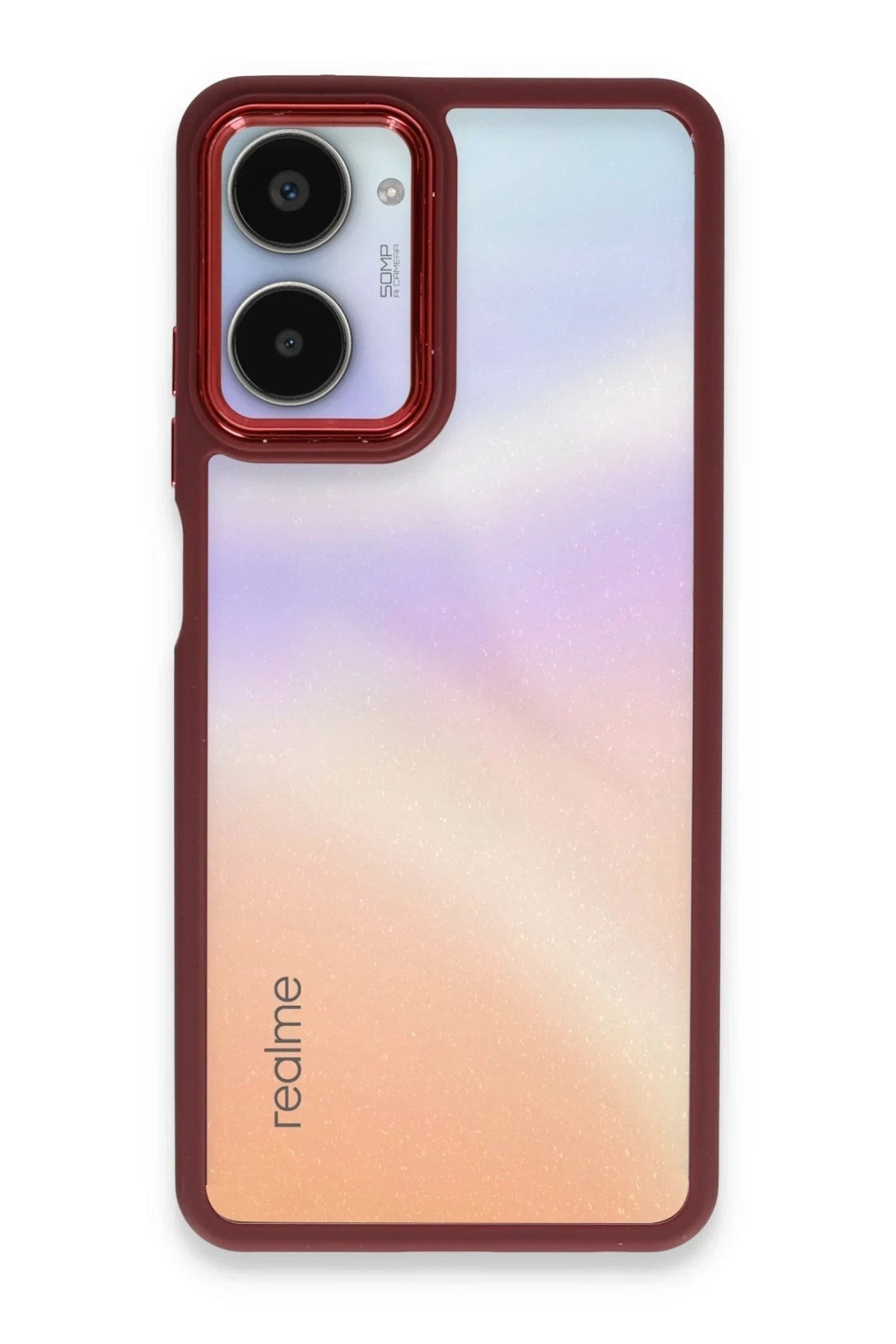 Mey İthalat® Realme 10 Pro 5G Kılıf Dora Kapak - Kırmızı