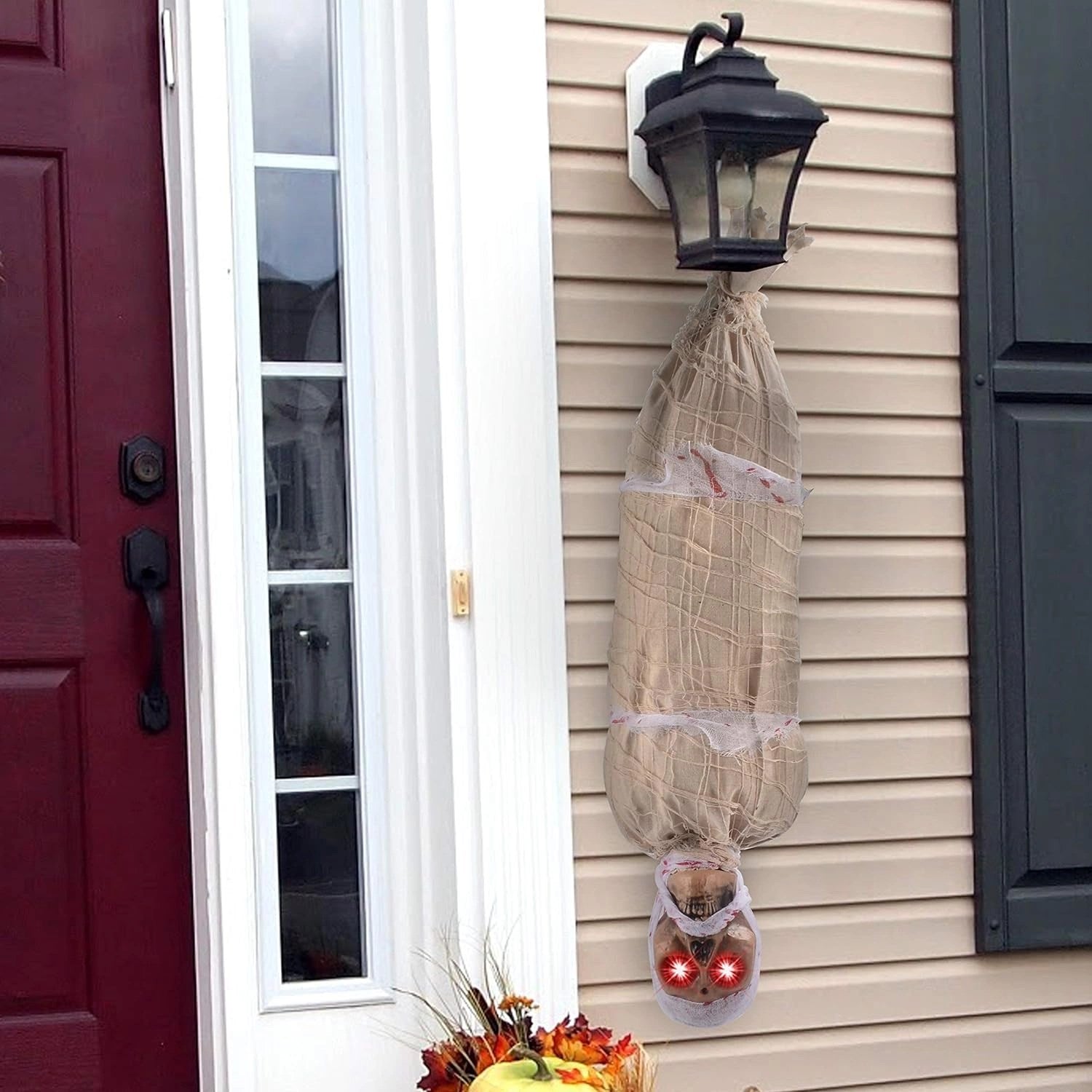 Mey İthalat® Halloween Sensörlü Işıklı Hareketli Mumya 25x75 cm