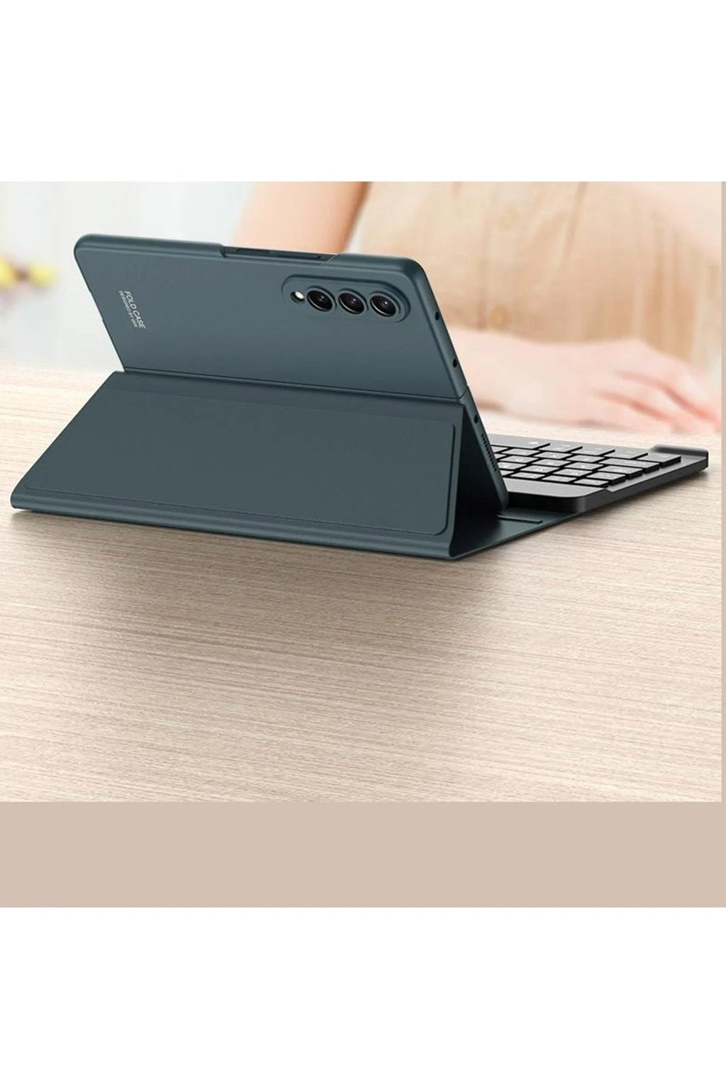 Mey İthalat® Universal Universal Kılıf Fold Klavye - Koyu Yeşil