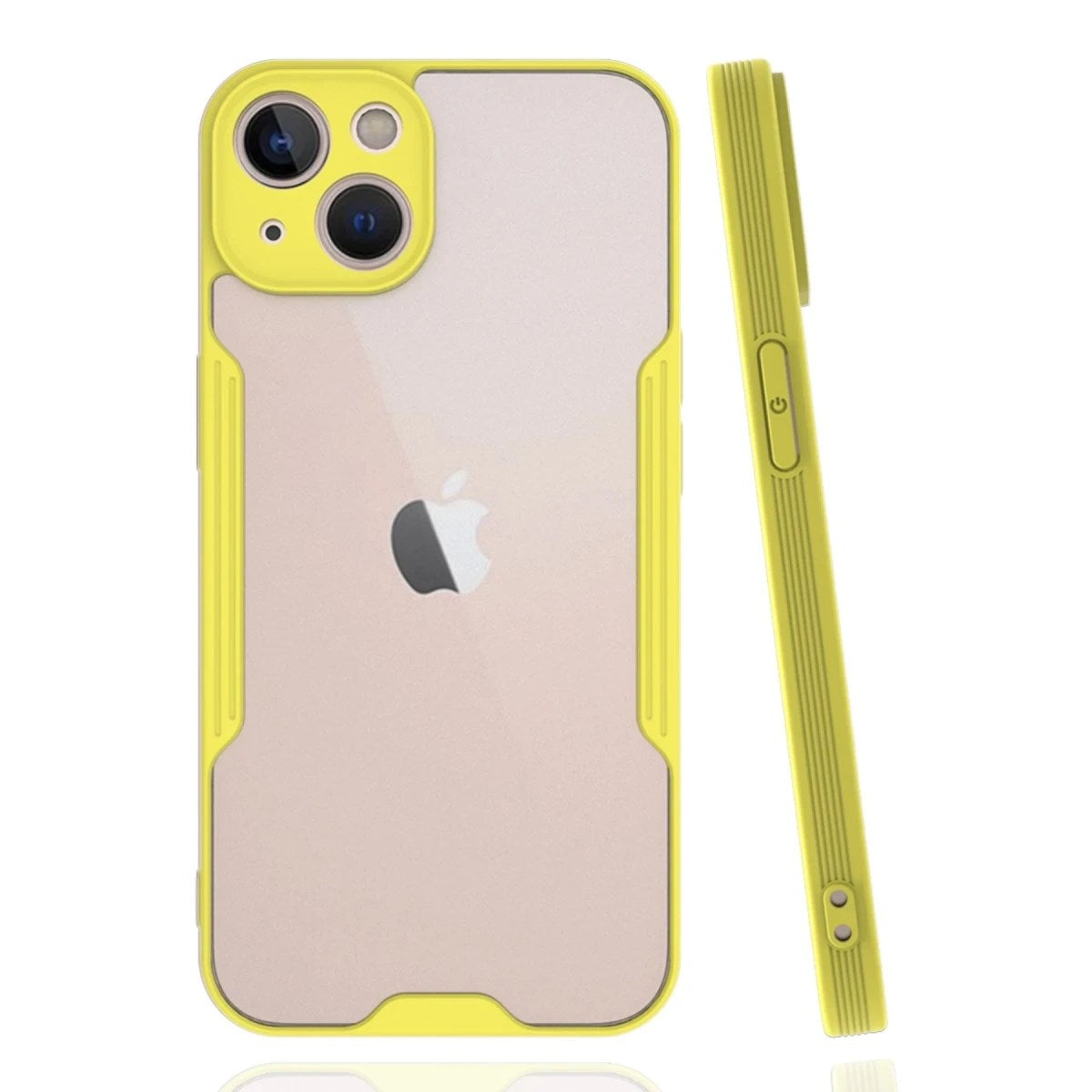 Mey İthalat® iPhone 14 Plus Kılıf Platin Silikon - Sarı