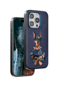 Mey İthalat® iPhone 15 Pro Max Perma Desenli Kapak - Lacivert