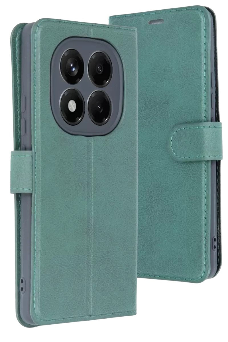 Mey İthalat® Redmi Note 15 Pro 5G Trend S Plus Kapaklı Kılıf - Yeşil
