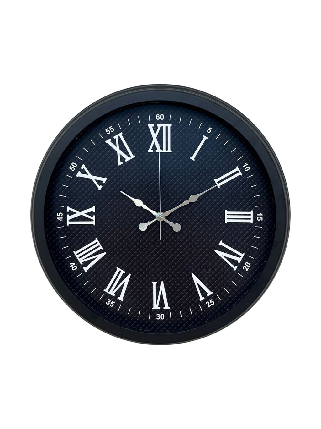 Luxury Black 40 Cm Metal Duvar Saati