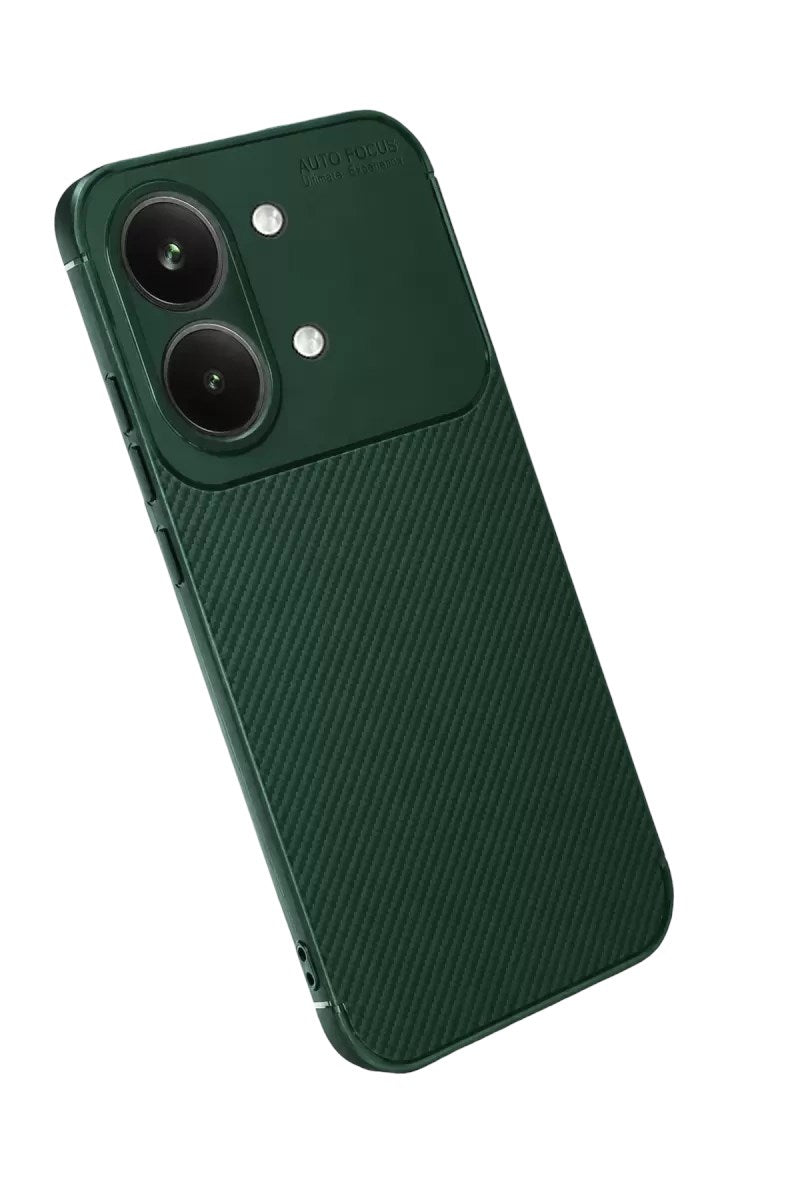 Mey İthalat® Poco X8 Pro Max Auto Focus Karbon Kapak - Koyu Yeşil