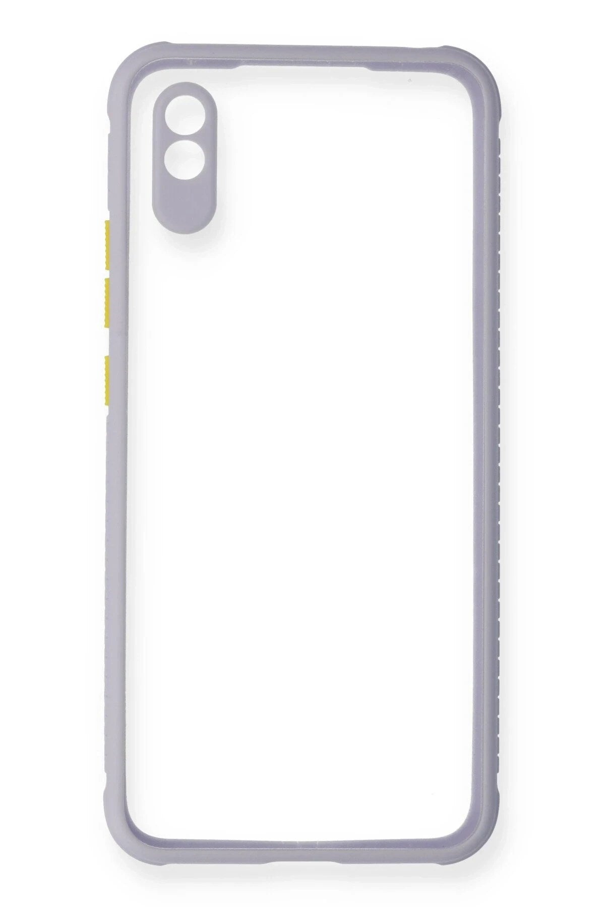 Mey İthalat® Redmi 9A Kılıf Miami Şeffaf Silikon - Lila