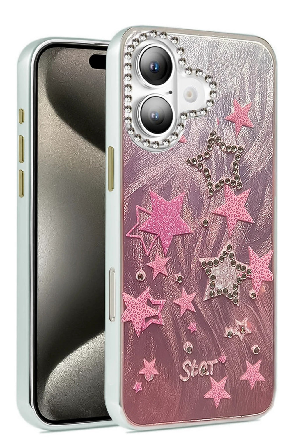 Mey İthalat® iPhone 16 Plus Kılıf Blade Aynalı Desenli Kapak - Desen 7