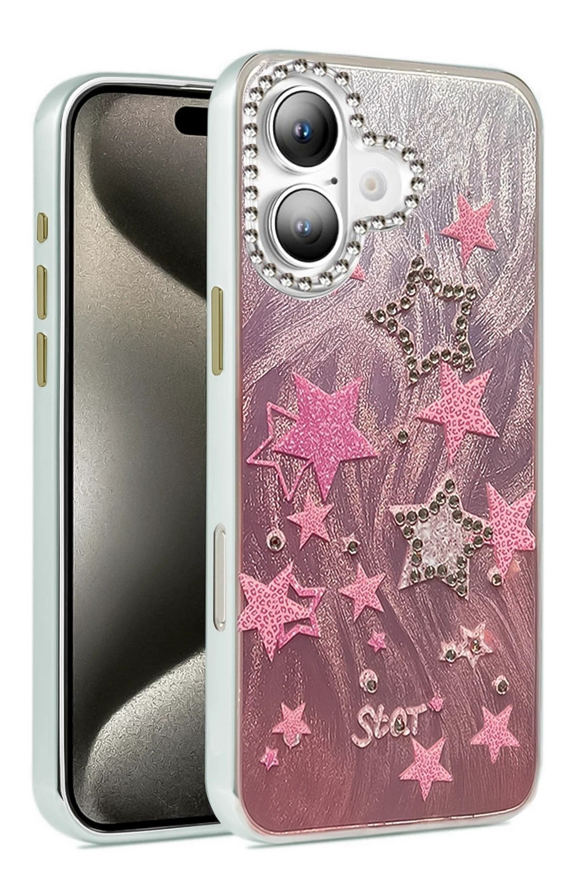 Mey İthalat® iPhone 16 Plus Kılıf Blade Aynalı Desenli Kapak - Desen 7