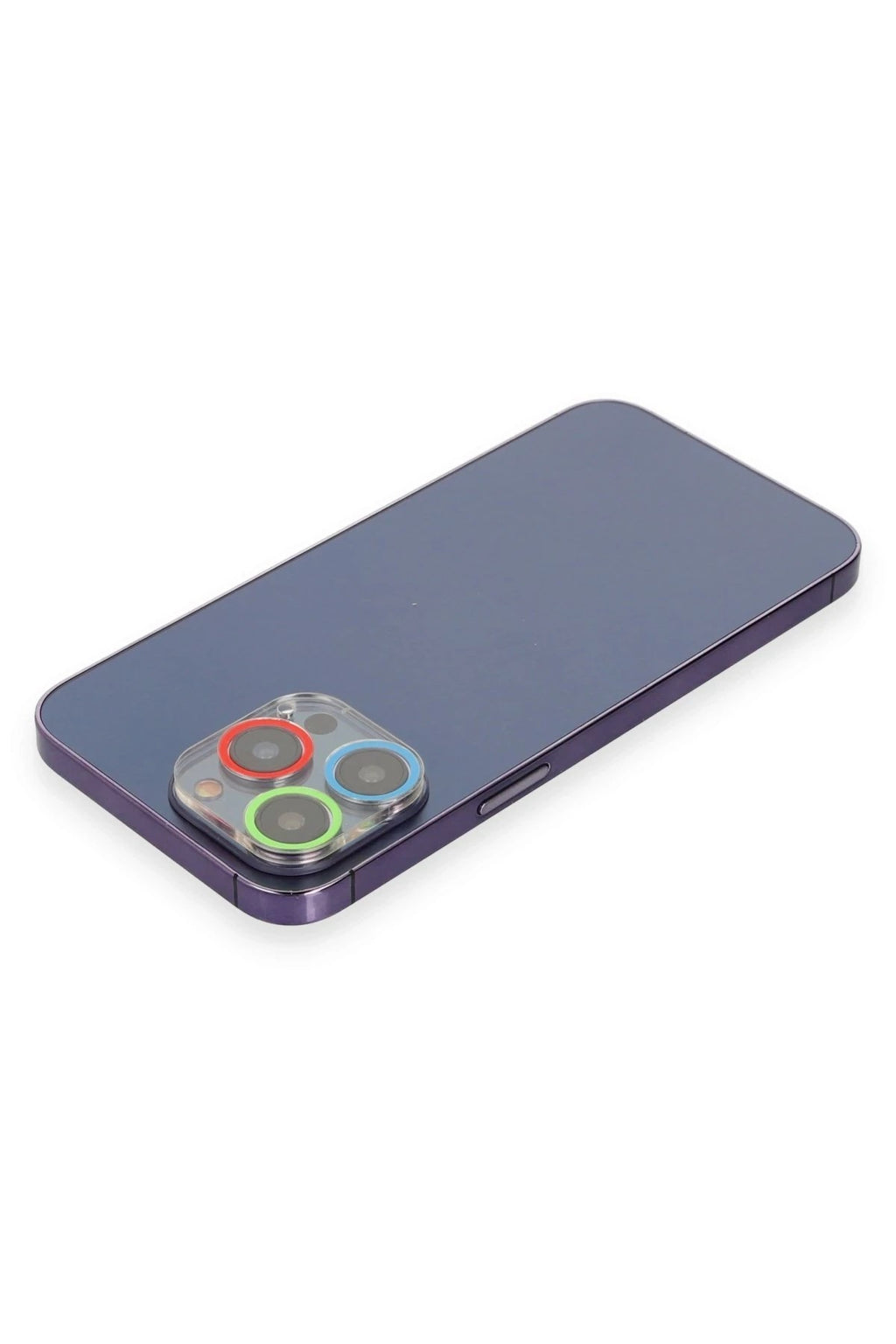 Mey İthalat® iPhone 12 Pro Renkli Kamera Lens Koruma Cam - Mavi-Yeşil