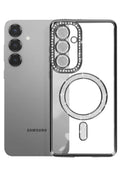 Mey İthalat® Samsung Galaxy S26 Plus Joke Simli Magneticsafe Kılıf - Siyah