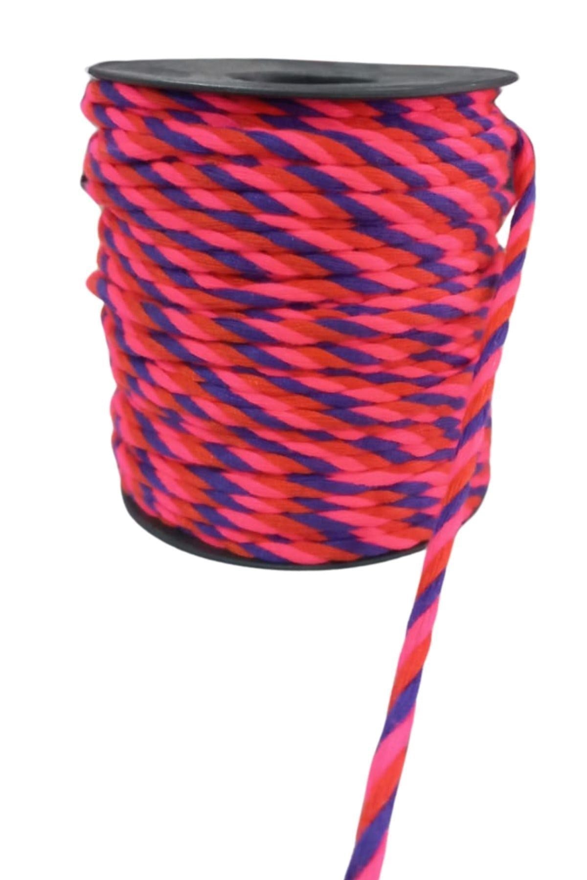 Bileklik İpi, Hediye Paketleme İpi, Şans, Bereket, Aşk, Şifa, Güç 10 Mm Pamuk 10 Metre Fuşya