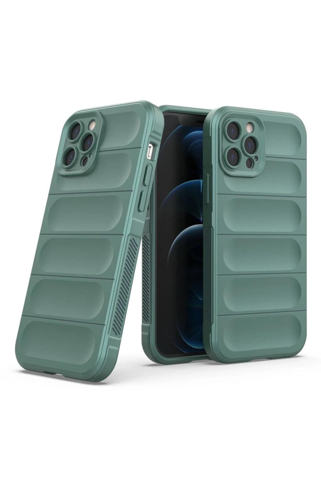 Mey İthalat® iPhone 12 Pro Kılıf Optimum Silikon - Koyu Yeşil