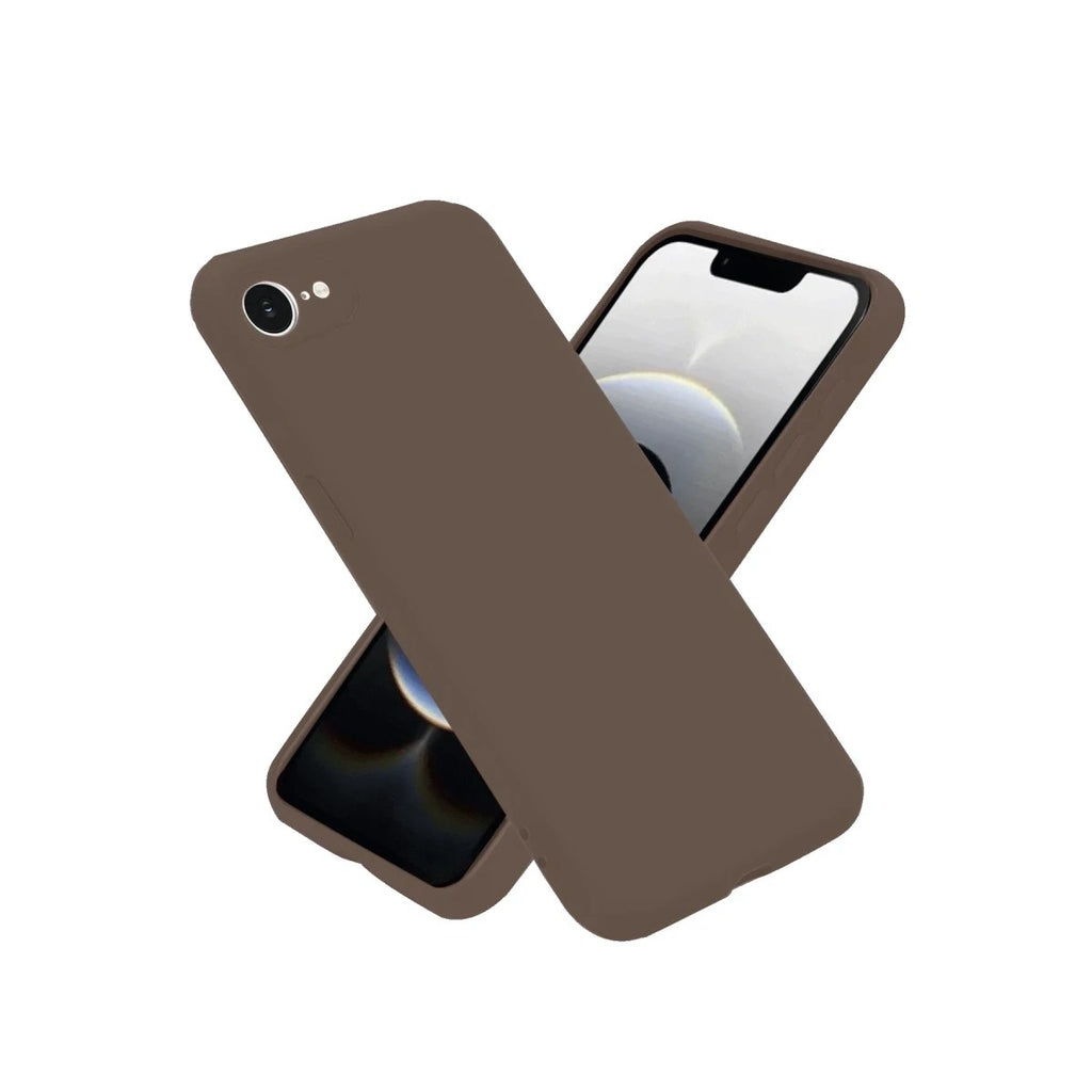 Mey İthalat® iPhone 16E Kılıf First Silikon - Kahverengi