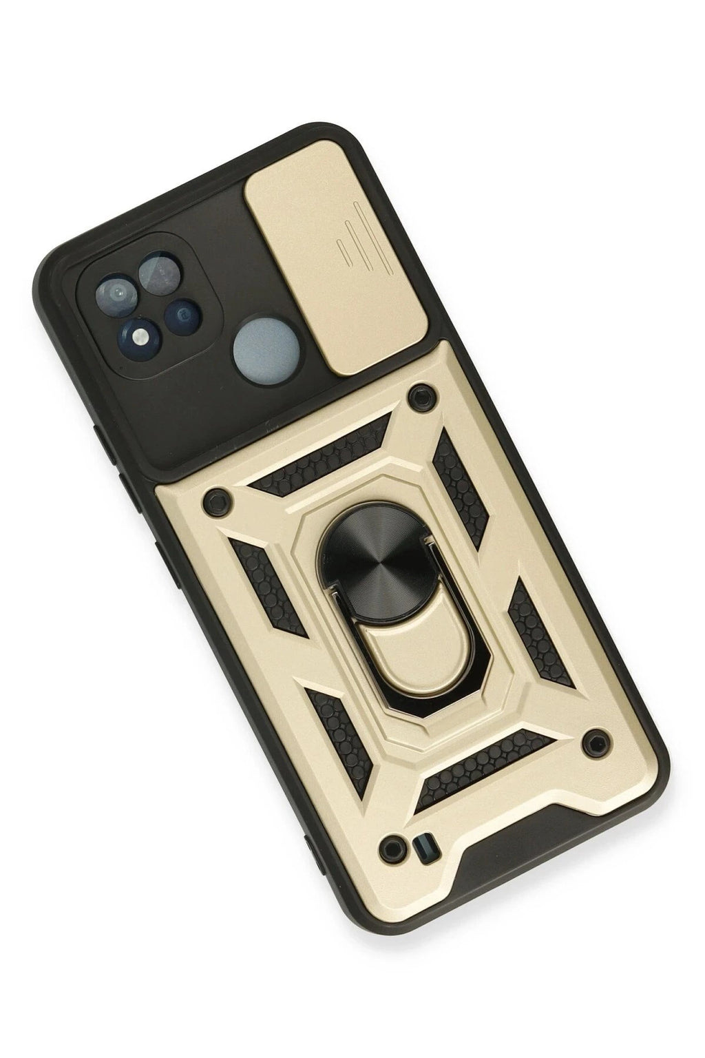 Mey İthalat® Realme C11 2021 Kılıf Pars Lens Yüzüklü Silikon - Gold